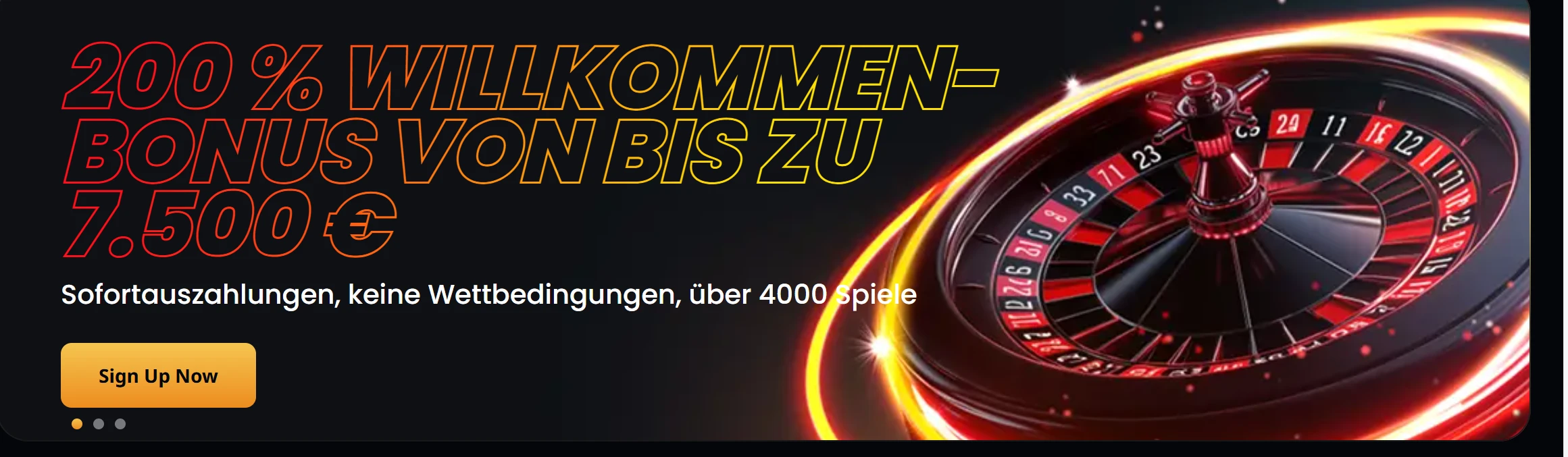 Willkommensbonus Instant Casino